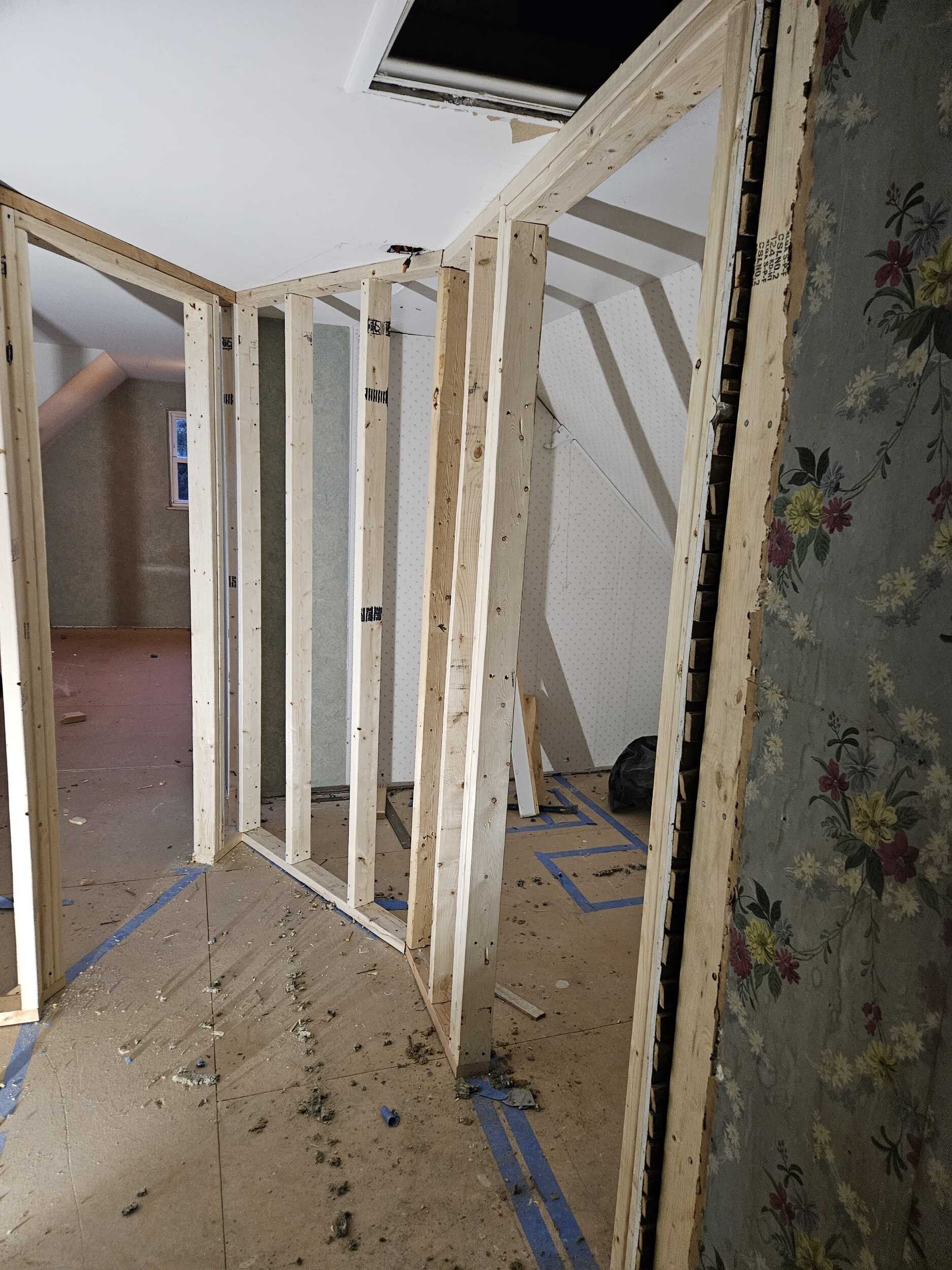 Bathroom framing 1
