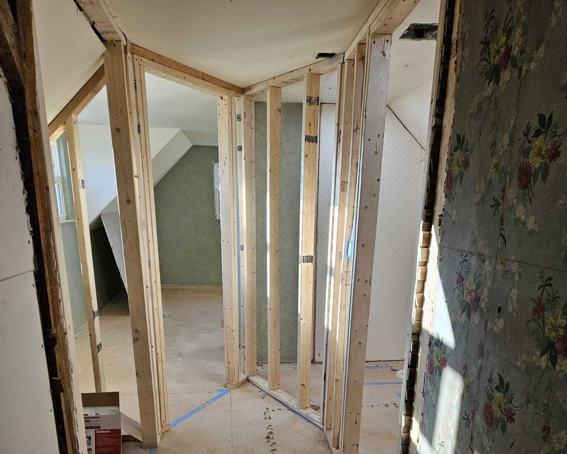 Bathroom framing 3 Cropped